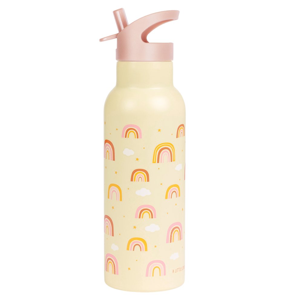 A Little Lovely Company - Borraccia in acciaio inossidabile, 500 ml - arcobaleno - immagine 3
