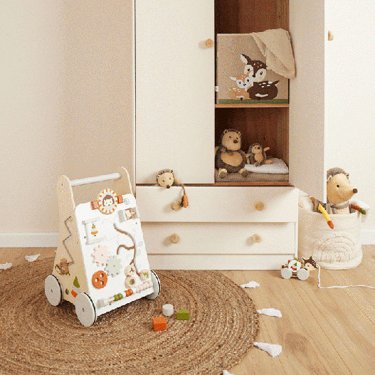 Bieco - Girello in legno per bambini con attività - Animali della foresta - immagine 5