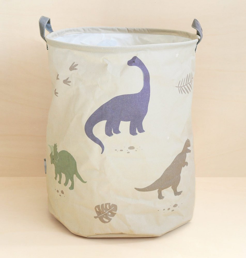 A Little Lovely Company - Cesto portaoggetti per giocattoli - dinosauri - immagine 3