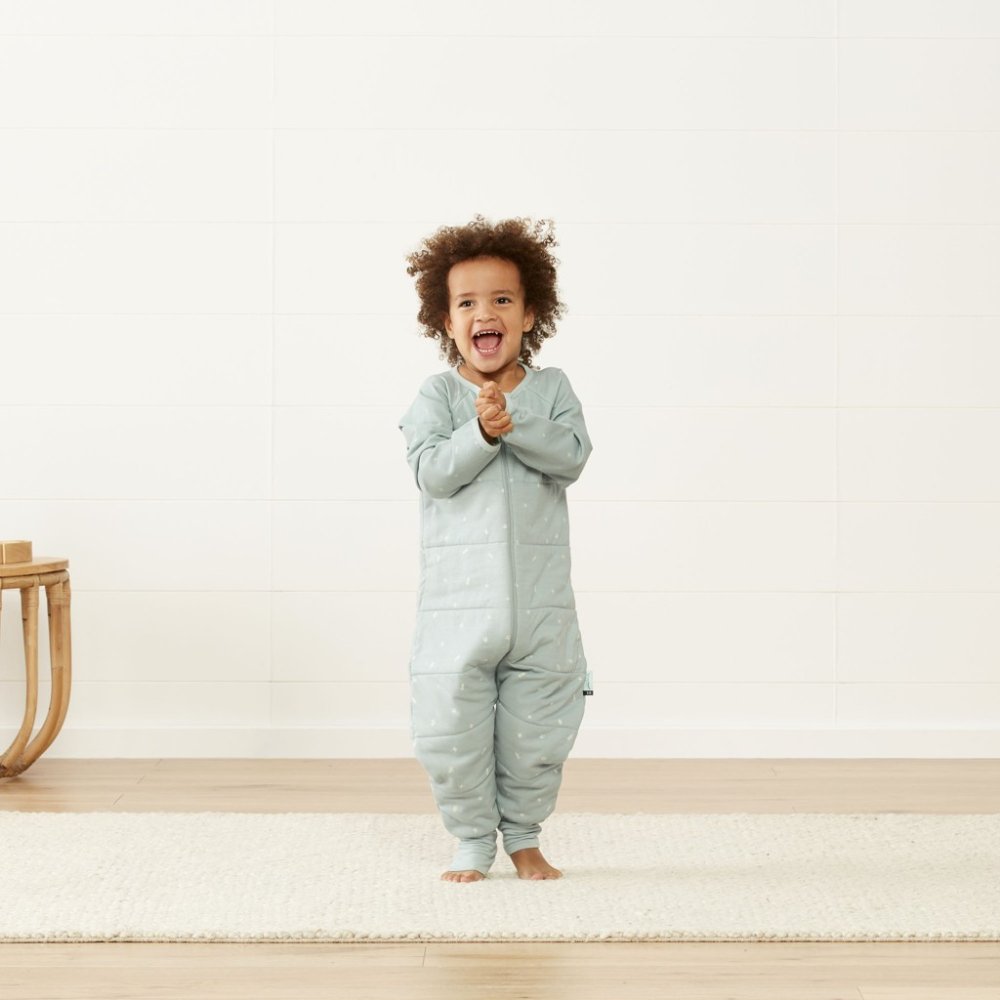 ERGOPOUCH Combinaison de nuit en coton biologique Onesie Sage 12-24 mois, 2,5 tog – Image 4
