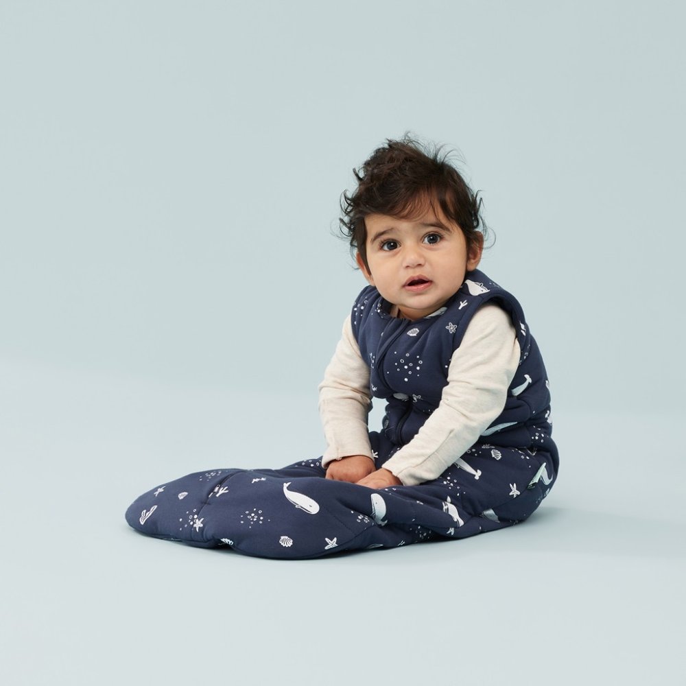 ERGOPOUCH Sac de couchage en coton biologique Jersey Whale 3-12 m, 6-10 kg, 2,5 tog – Image 4