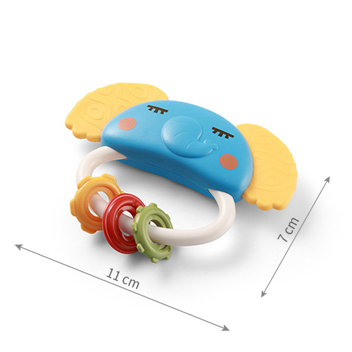 BABYONO Sonaglio con massaggiagengive Elephant 0+ - immagine 7