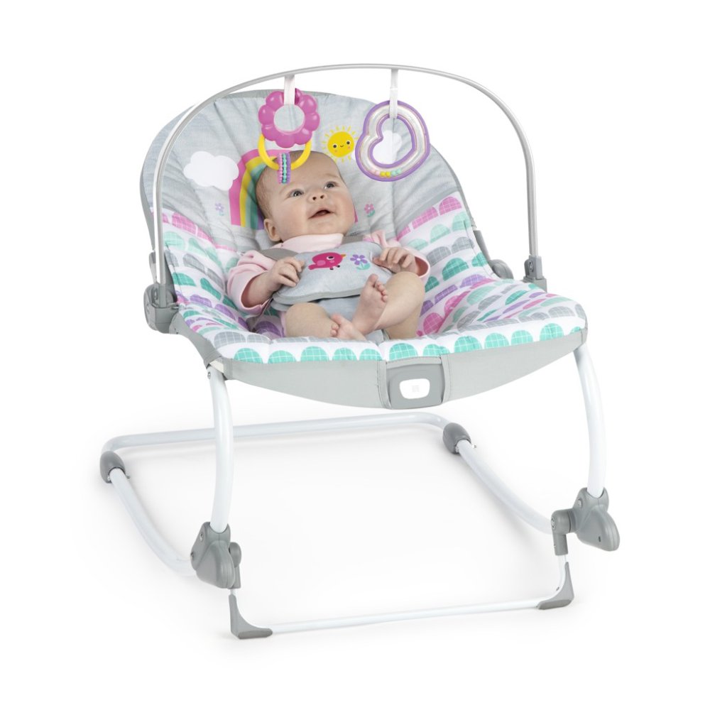 BRIGHT STARTS Dondolo Vibrante Rosy Rainbow™ 0m+ fino a 18 kg - immagine 3