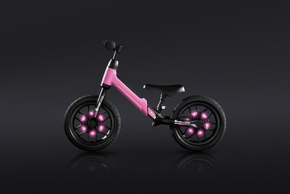 QPLAY Draisienne Spark Rose, âge 3 - 6 ans, jusqu'à 30 kg – Image 4