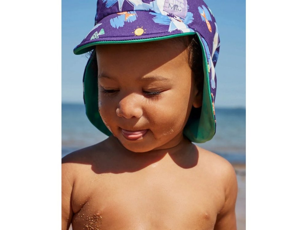 BAMBINO MIO Bonnet de bain pour enfants, UPF 40+, Océan, 44-52 cm -1-2 ans – Image 5