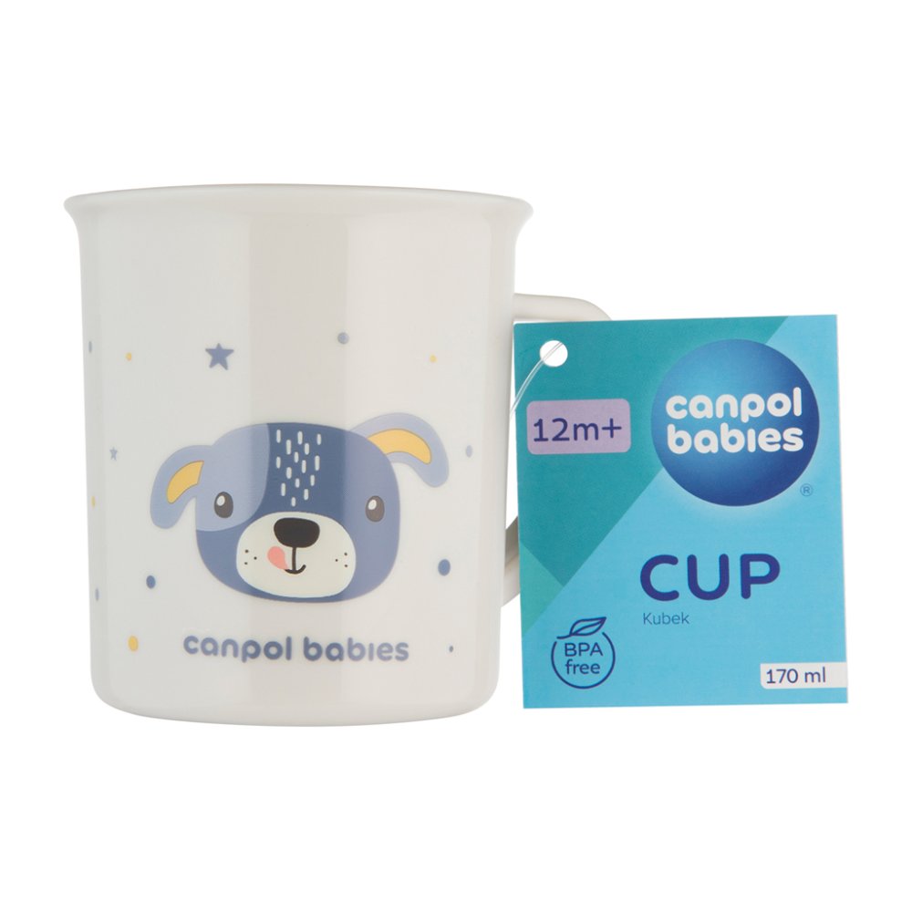 CANPOL BABIES Tasse en plastique CUTE ANIMALS - chien 170 ml – Image 4