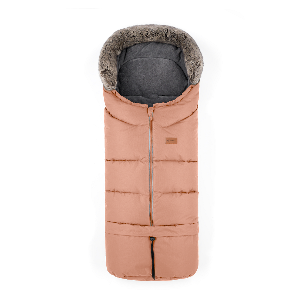 PETITE&MARS Zestaw zimowy śpiworek Arctic 4w1 + rękawice do wózka Furry Pastel Peach - obrazek 6