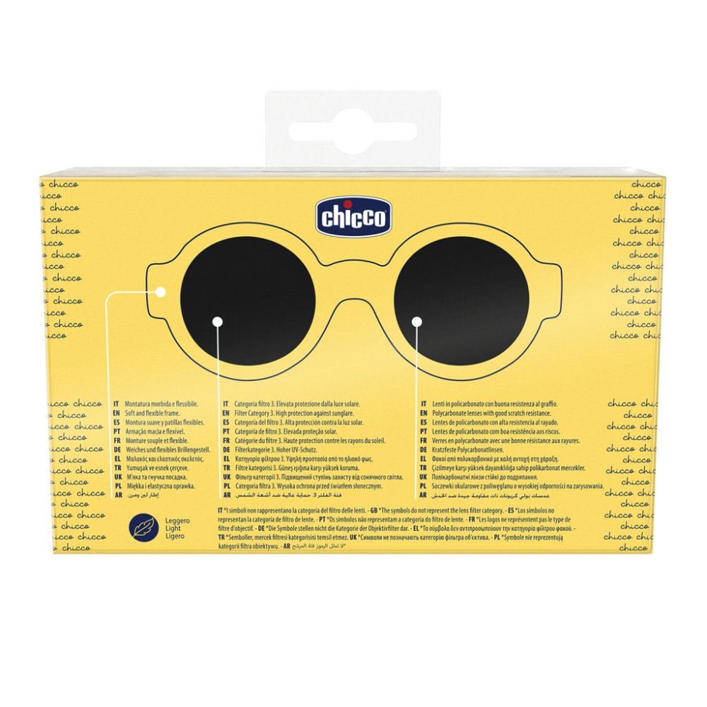 CHICCO Lunettes de soleil jaunes coll. 2025 - verres effet miroir, 0m+ – Image 6