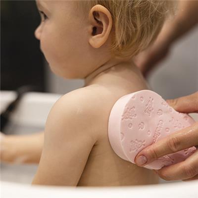 BABYONO Gąbka do mycia - różowa - obrazek 7