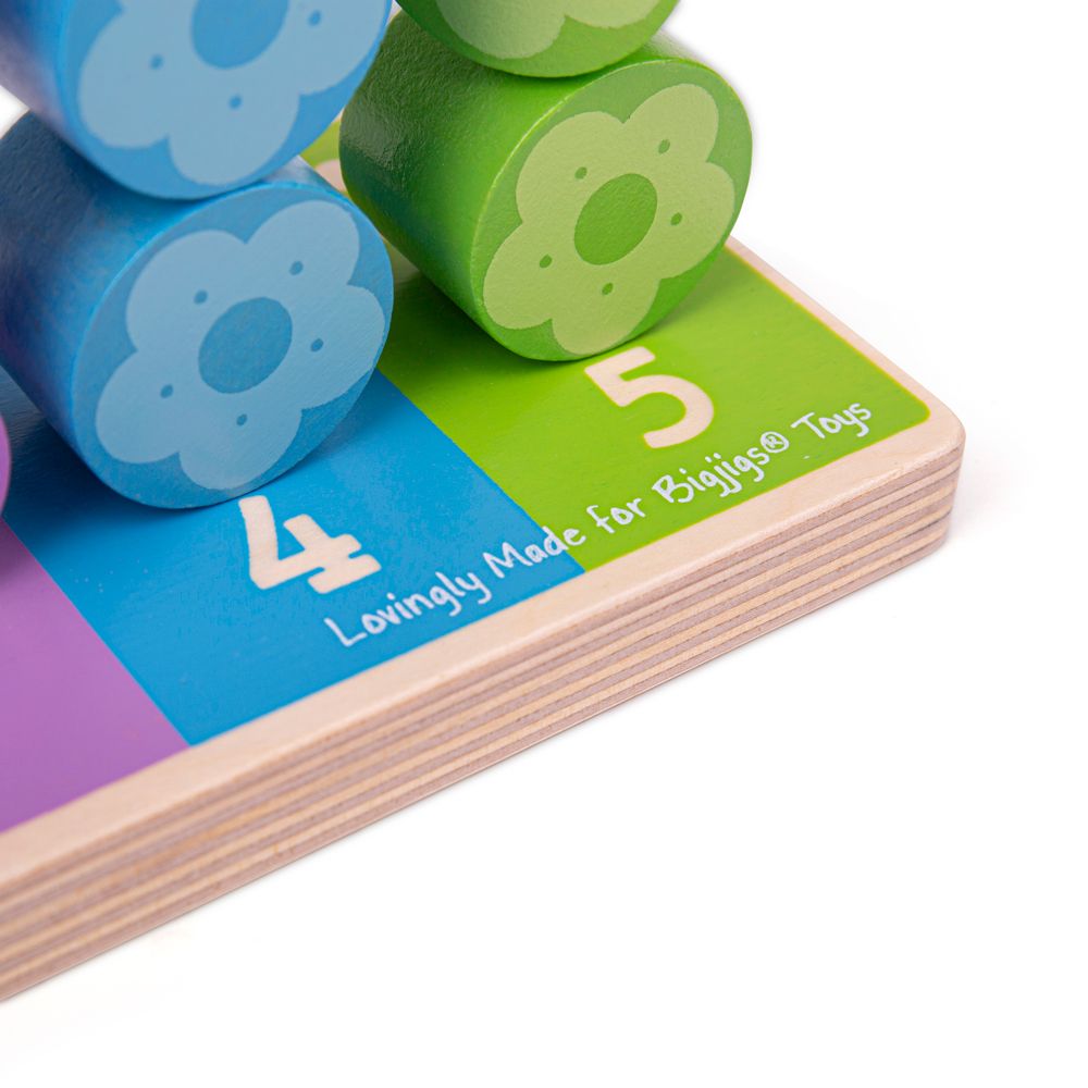 Bigjigs Baby Ensartando flores de colores - Imagen 6