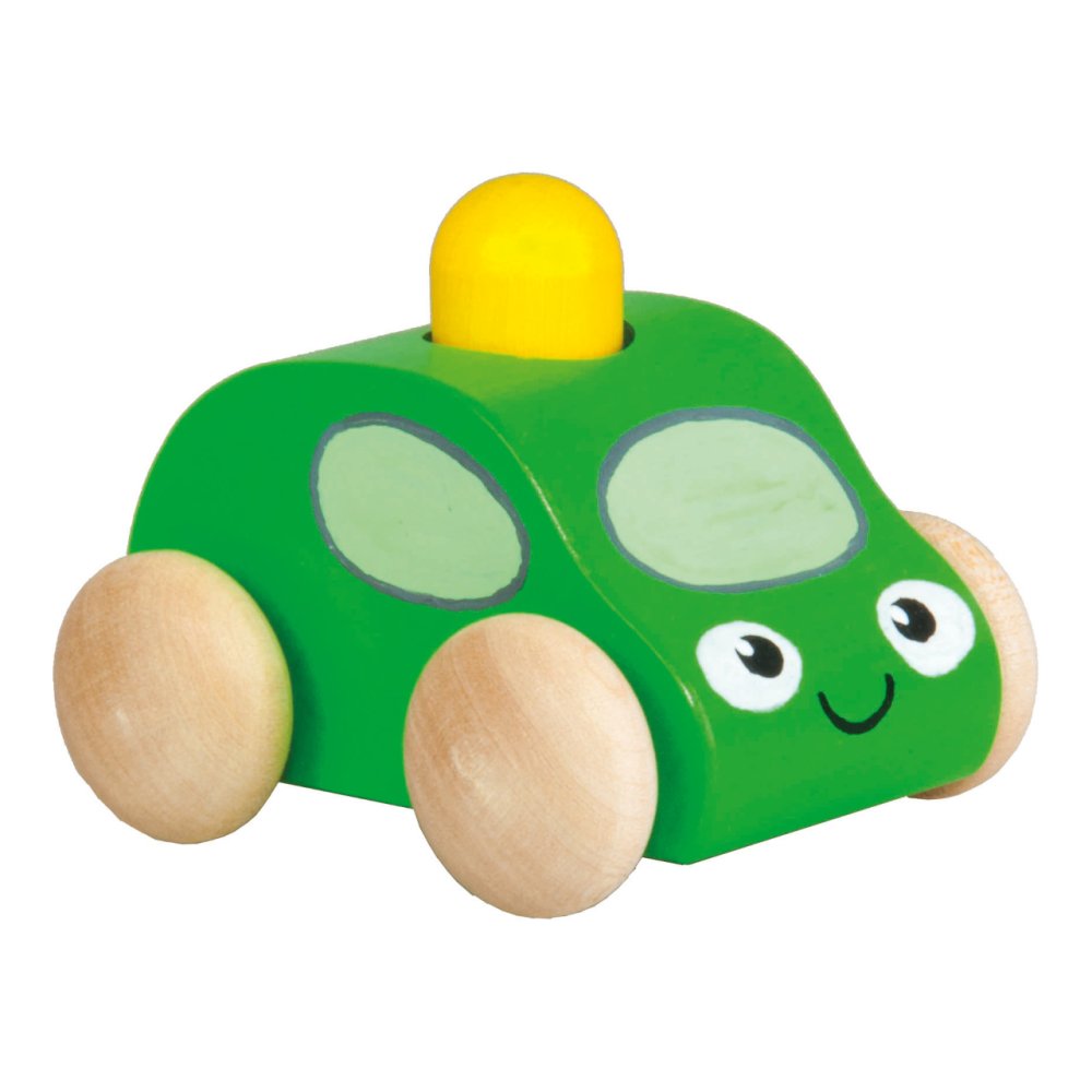 Auto con fischietto e faro 1 pz. verde