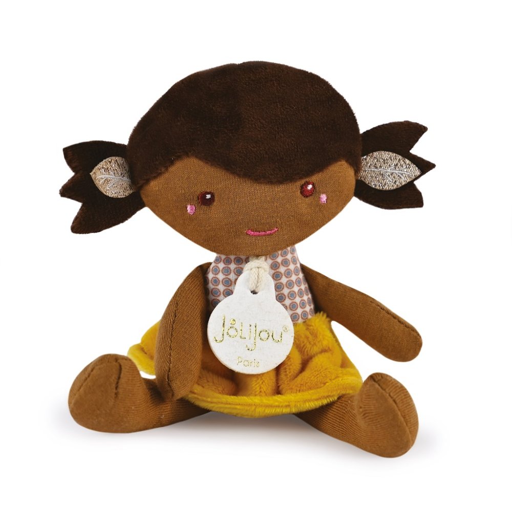 Doudou Jolijou Lalka Lena 16 cm żółta - obrazek 5