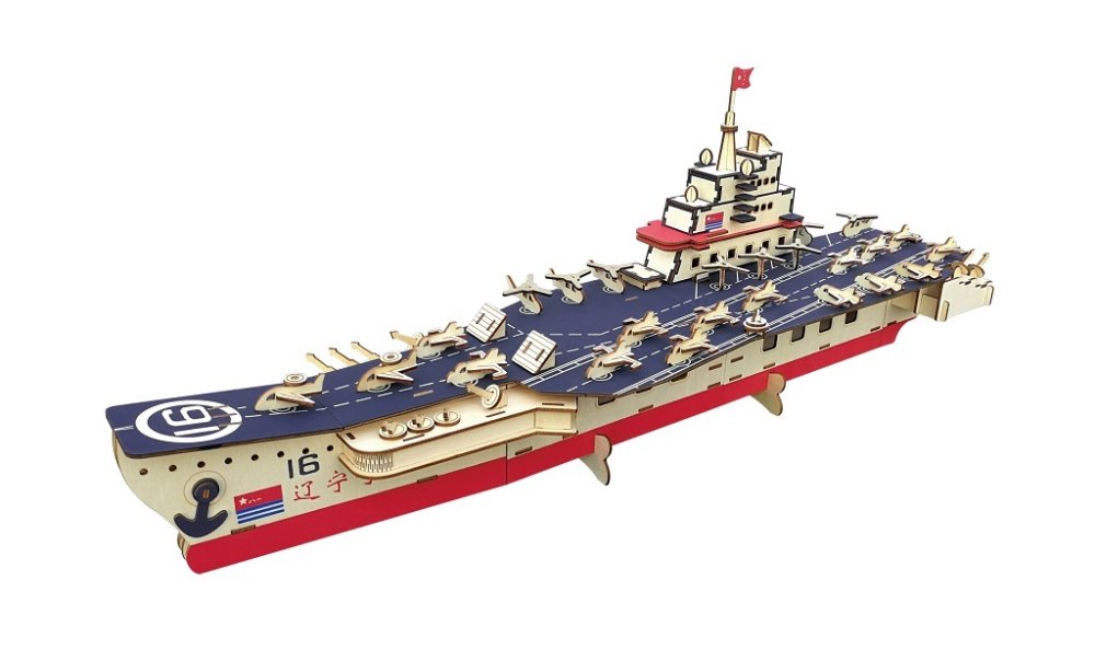 Woodcraft Puzzle 3D in legno Portaerei