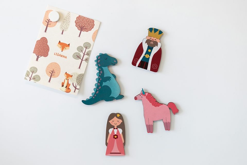 BeWooden Drewniany magnes Królestwo - zestaw 5 szt. - obrazek 3