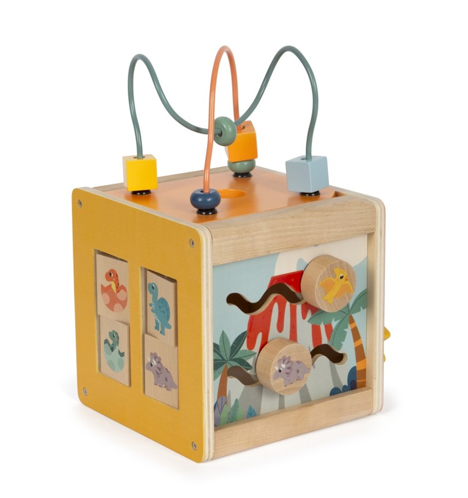 small foot Dřevěná motorická kostka Dino (obrázek 9)