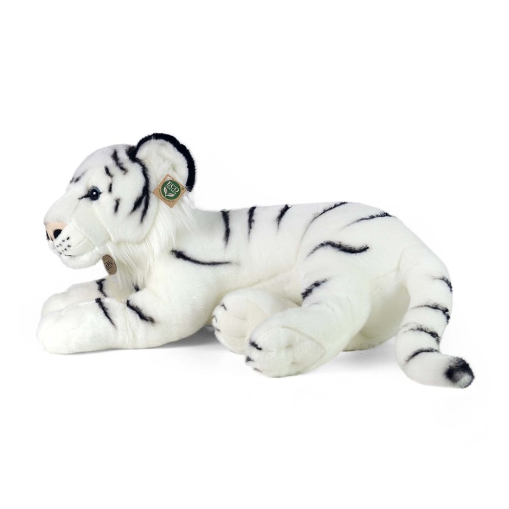 Rappa Tigre di peluche bianco 60 cm ECO-FRIENDLY - immagine 3