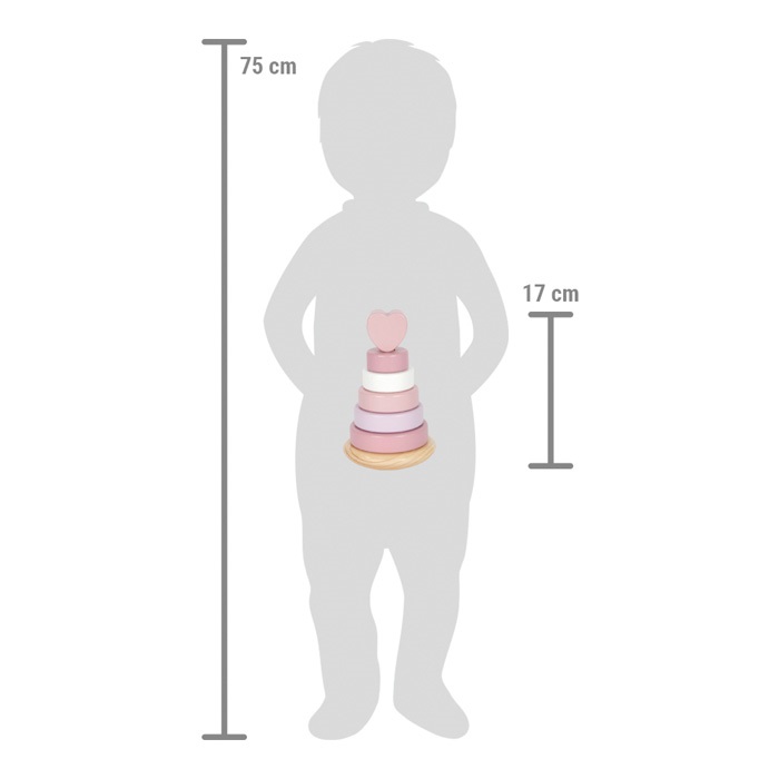 small foot Juego de Apilar Torre Rosa - Imagen 4