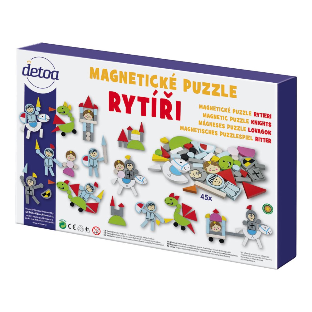 Detoa Magnetisches Puzzle Ritter – Bild 2