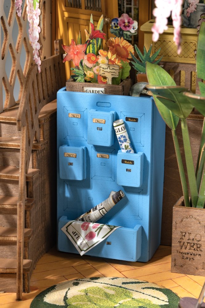 Puzzle 3D RoboTime Serre miniature de serre-livres pour maison de poupée – Image 5