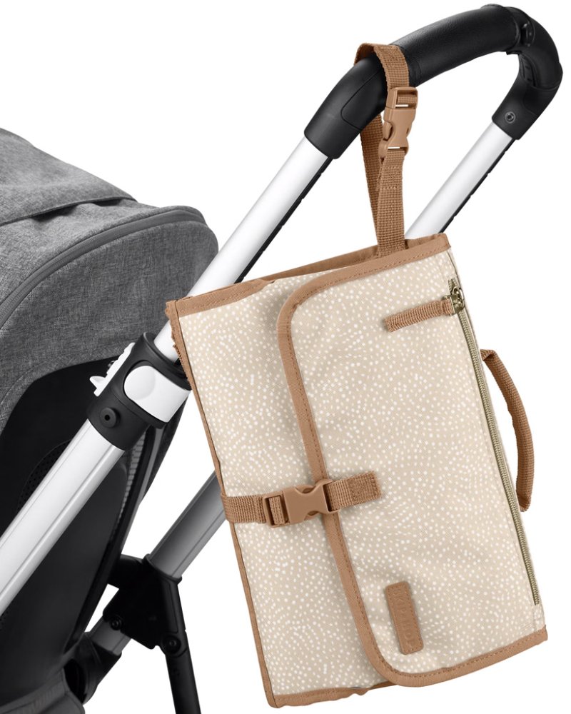 SKIP HOP 2 az 1-ben hordozható pelenkázó alátét Pronto Beige swirl dot - Image 6