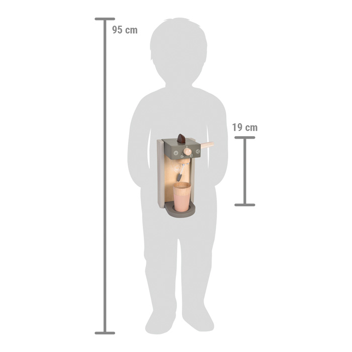 small foot Machine à café en bois avec accessoires Tasty gris – Image 3