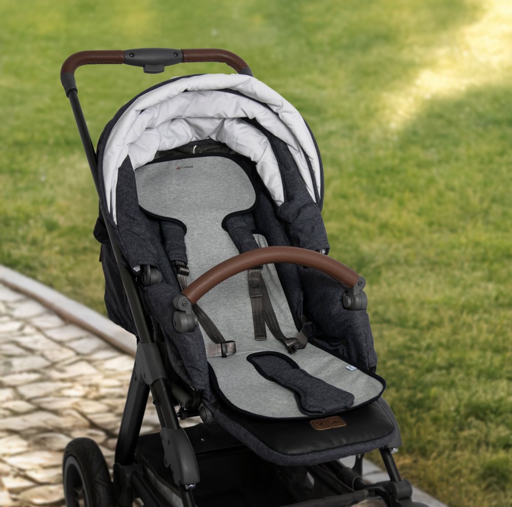 Materassino per passeggino Outlast® - mélange grigio UNI - immagine 7