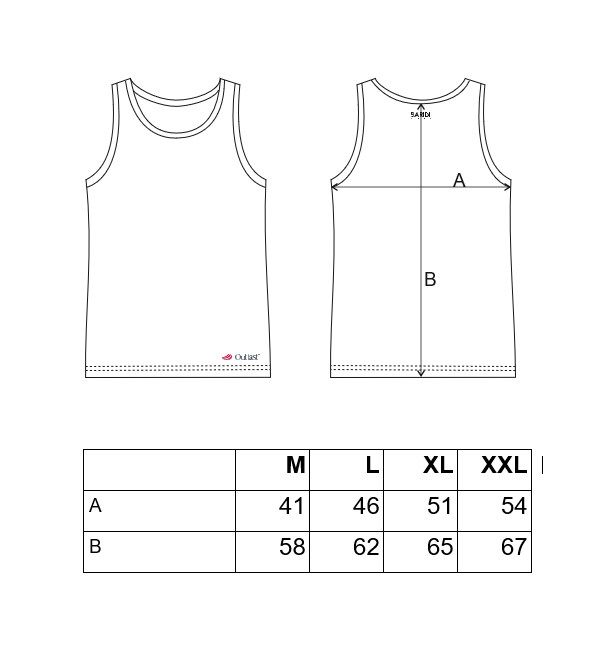 Herren Tank Top dünn Outlast® - dkl.grau meliert M – Bild 4