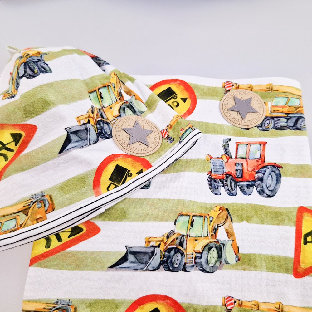 Mütze mit Outlast® gefüttert - auf der Baustelle/Streifen schwarzweiß 6 | 54-57 cm – Bild 2