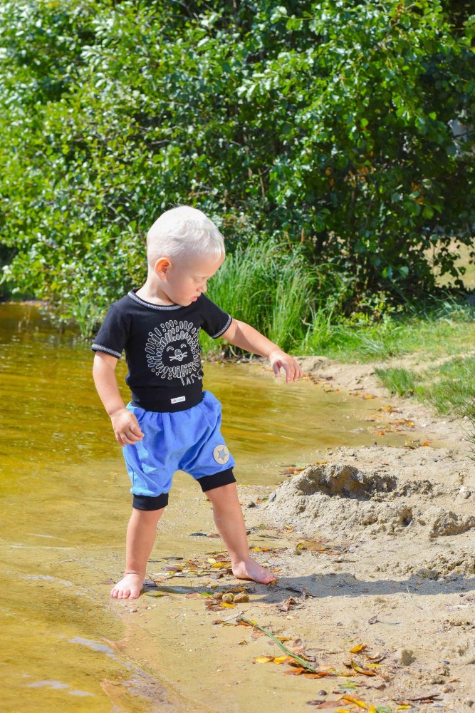 Pantaloncini sottili harem Outlast® - mélange blu 68 - immagine 5