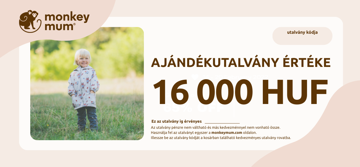 Ajándékutalvány értéke 16 000 HUF Klasszikus