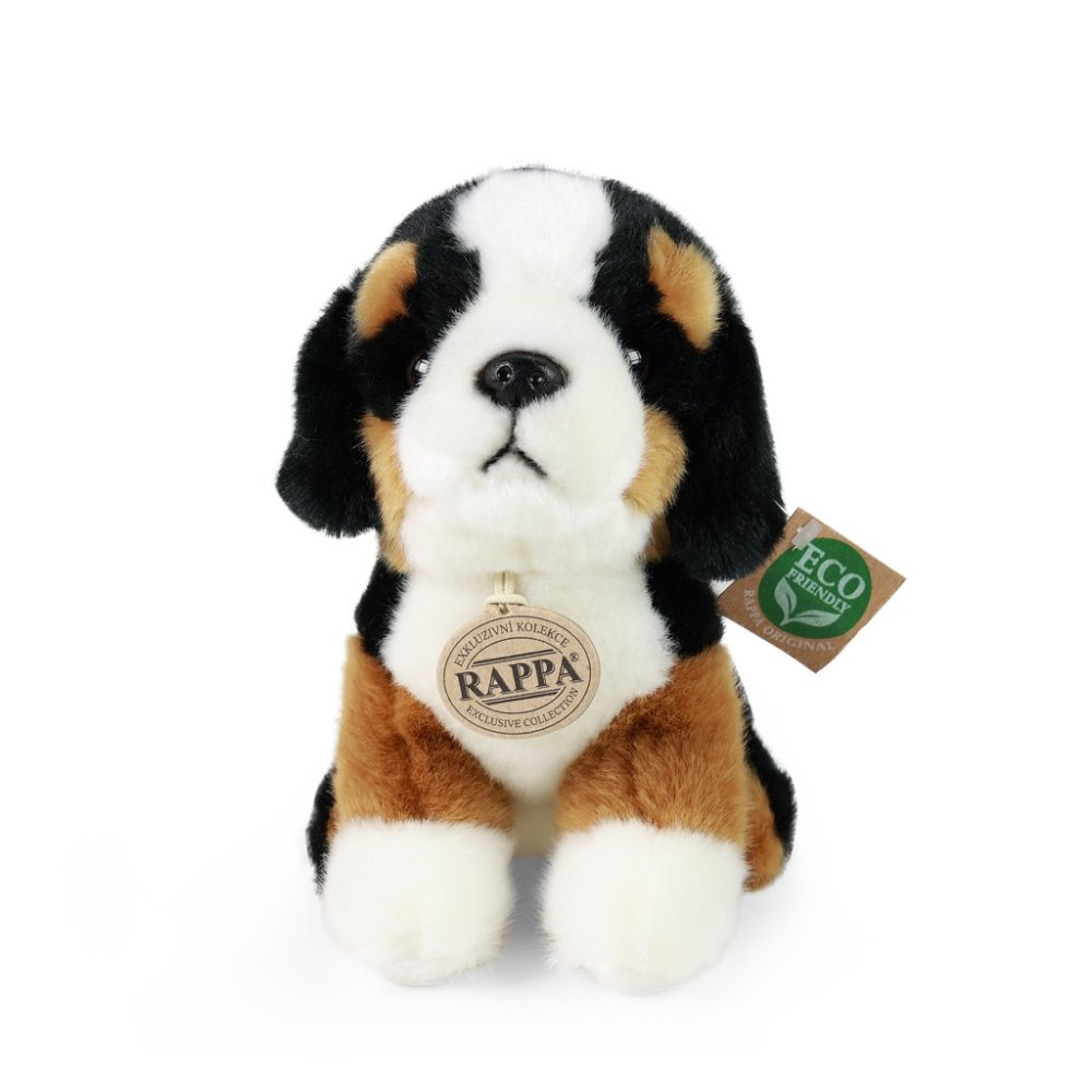 Rappa Plyšový bernský salašnický pes sedící 18 cm ECO-FRIENDLY (obrázek 4)