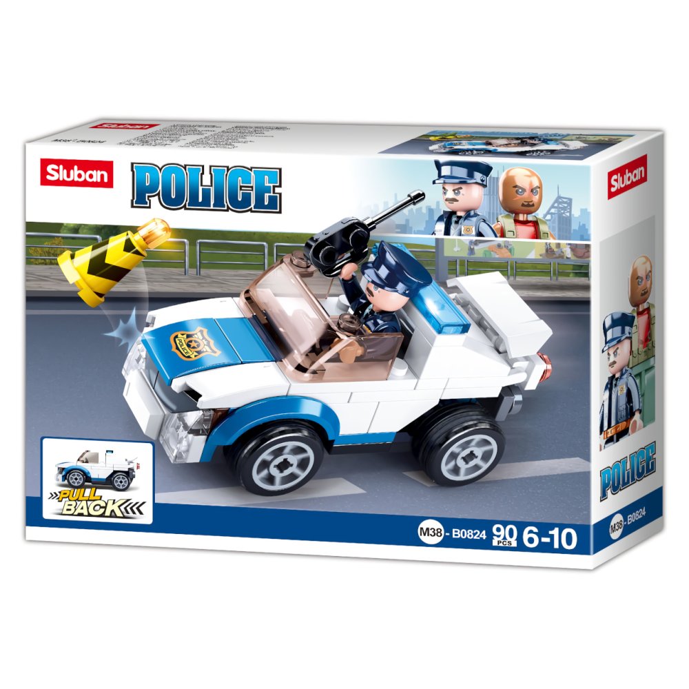 Sluban Policie M38-B0824 Natahovací auto policejní hlídky (obrázek 3)