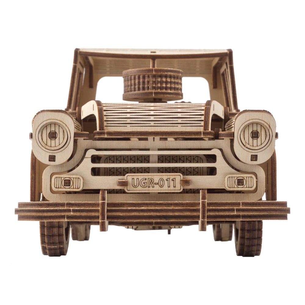 Ugears 3D dřevěné mechanické puzzle Americký náklaďák (pick-up) (obrázek 7)