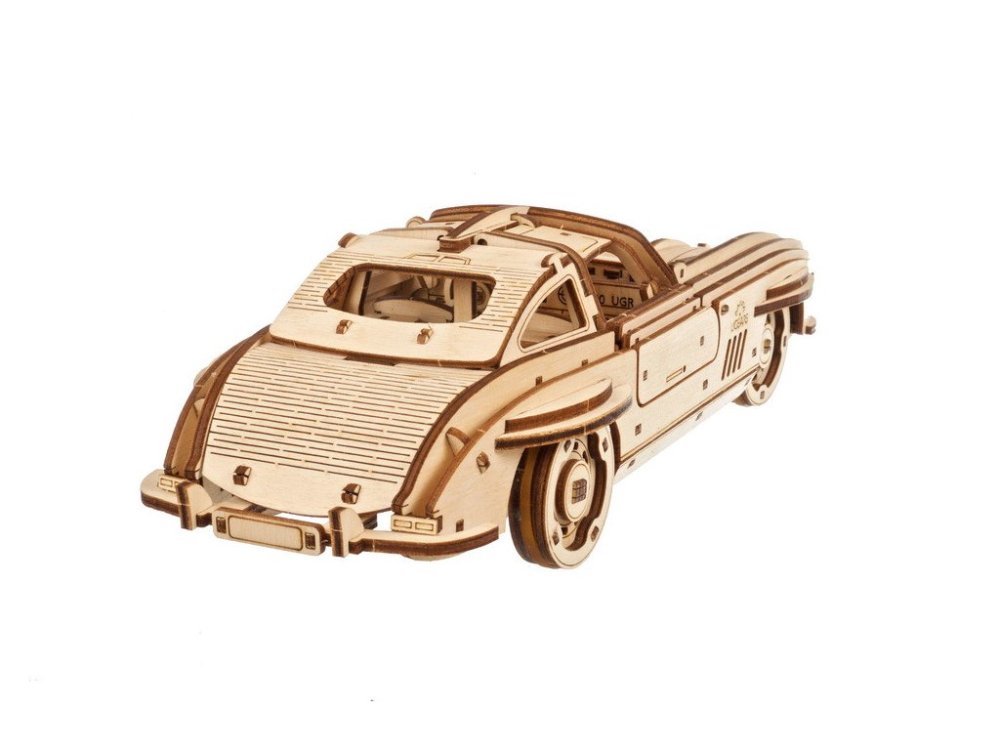 Ugears 3D dřevěné mechanické puzzle Auto Winged Sports Coupe (obrázek 6)