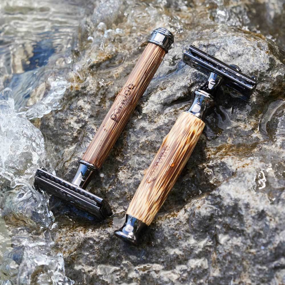 Bambusz borotva állvánnyal és 10 borotvával vékony nyéllel - Image 3