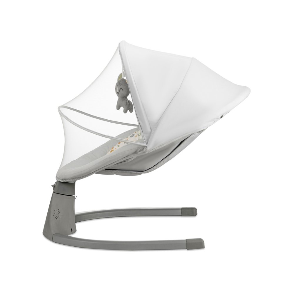 KINDERKRAFT Schommelstoel Met Melodie 2 In 1 Lumi, Tot 9 Kg, Premium Lichtgrijs