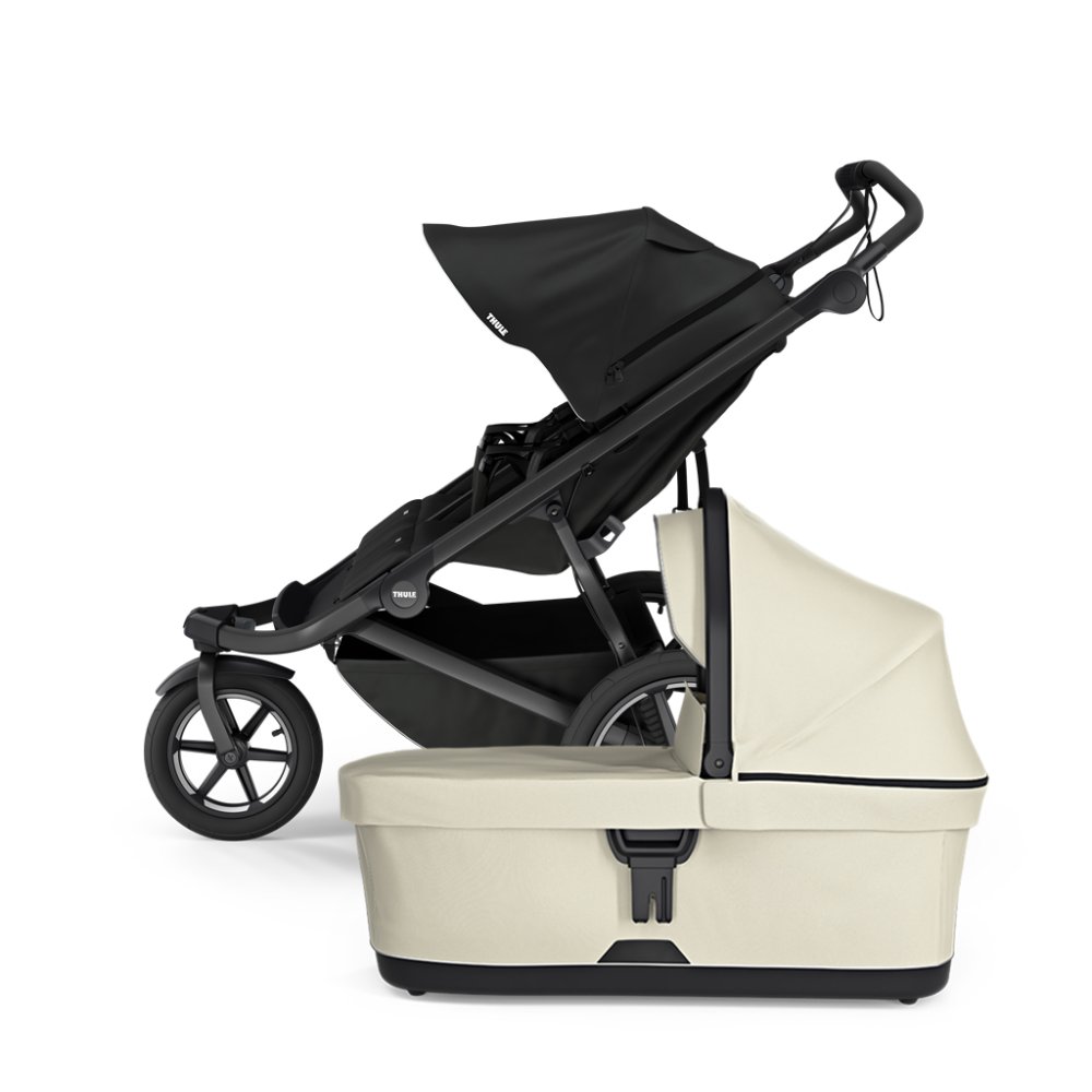 THULE Dječja Kolica Urban Glide Double Black/Soft Beige Set S