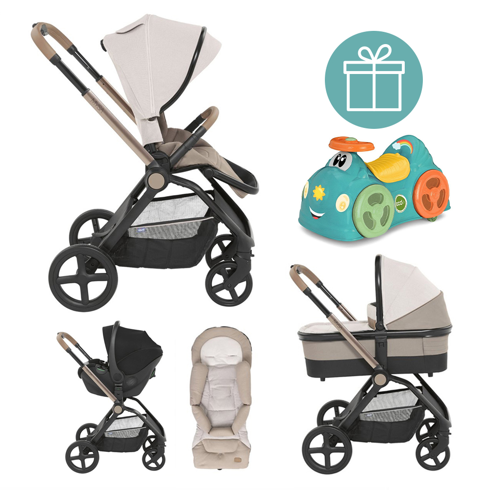 CHICCO Passeggino Combinato Mysa 3 In 1 Amber Glow + Sdraietta Chicco Allround GRATIS