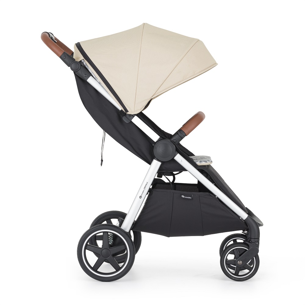 PETITE&MARS Sportkinderwagen Royal2 Silver Sahara Beige + PETITE&MARS Tasche Jibot GRATIS