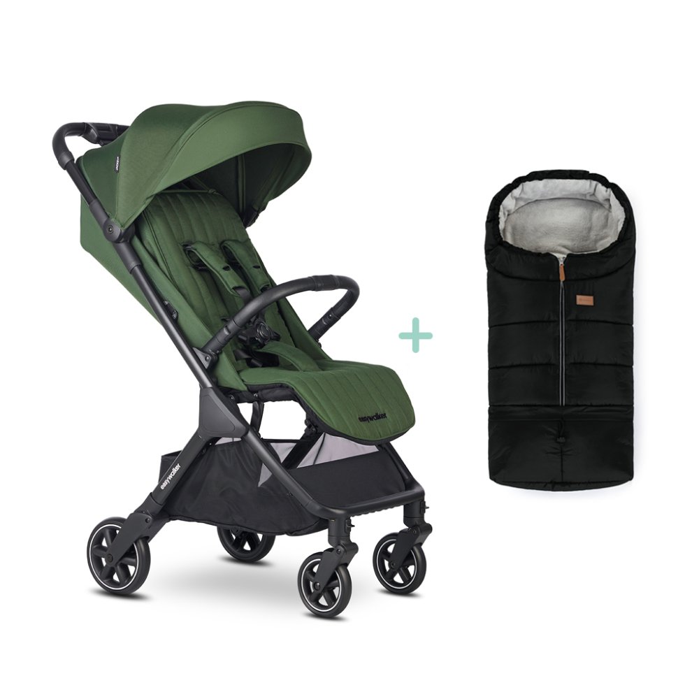 EASYWALKER Sportvagn Jackey2 Deep Green + PETITE&MARS Väska Jibot GRATIS