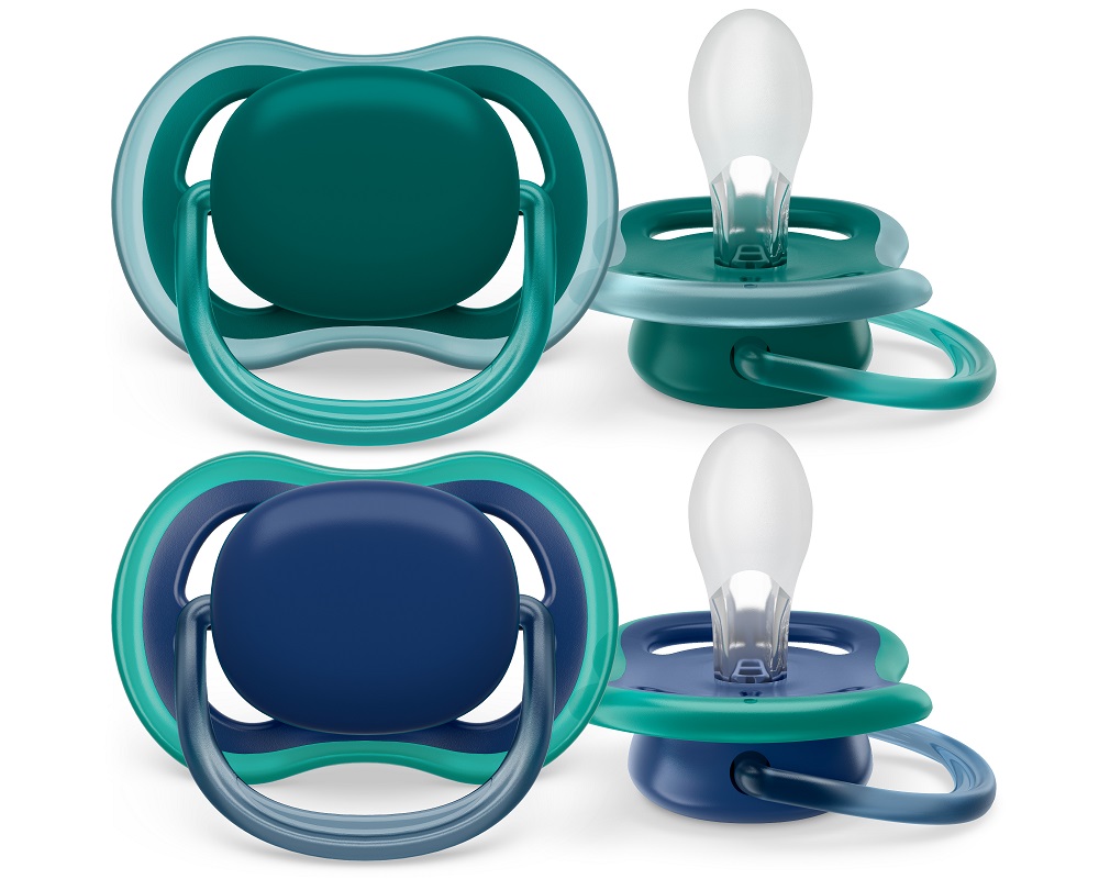 Philips AVENT Pacifier Ultra Air Neutral 6-18m Boy Blue, 2 Pcs