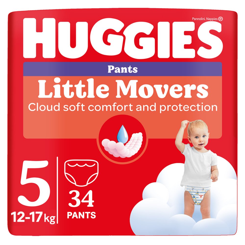 HUGGIES® Pants Disposable Diaper Panties 5 (12-17 Kg) 34 Pcs