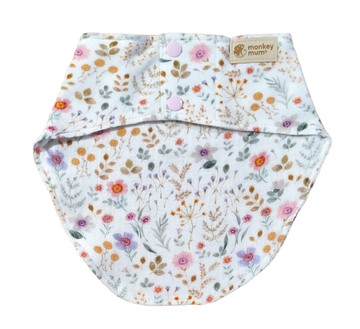 Muslin Bib Monkey Mum® - Blooming Meadow