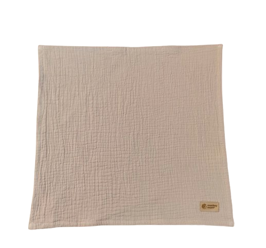 Pañal De Muselina Monkey Mum® - Beige 80x80 Cm