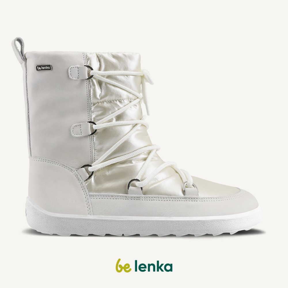 Cizme De Iarnă Desculț Be Lenka Snowfox Woman - Pearl White 36 White