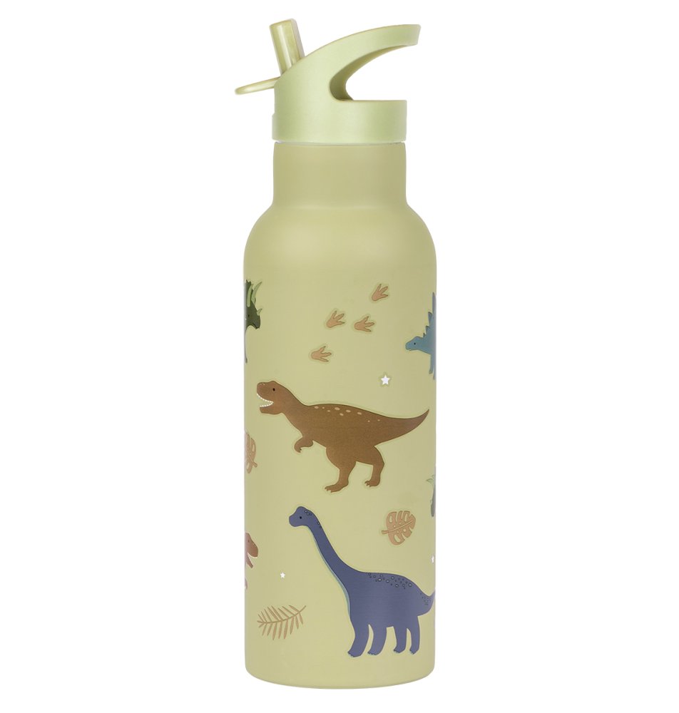 A Little Lovely Company - Borraccia in acciaio inossidabile, 500 ml - dinosauri - immagine 3