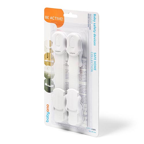 BABYONO Loquet universel blanc - 4 pcs – Image 3
