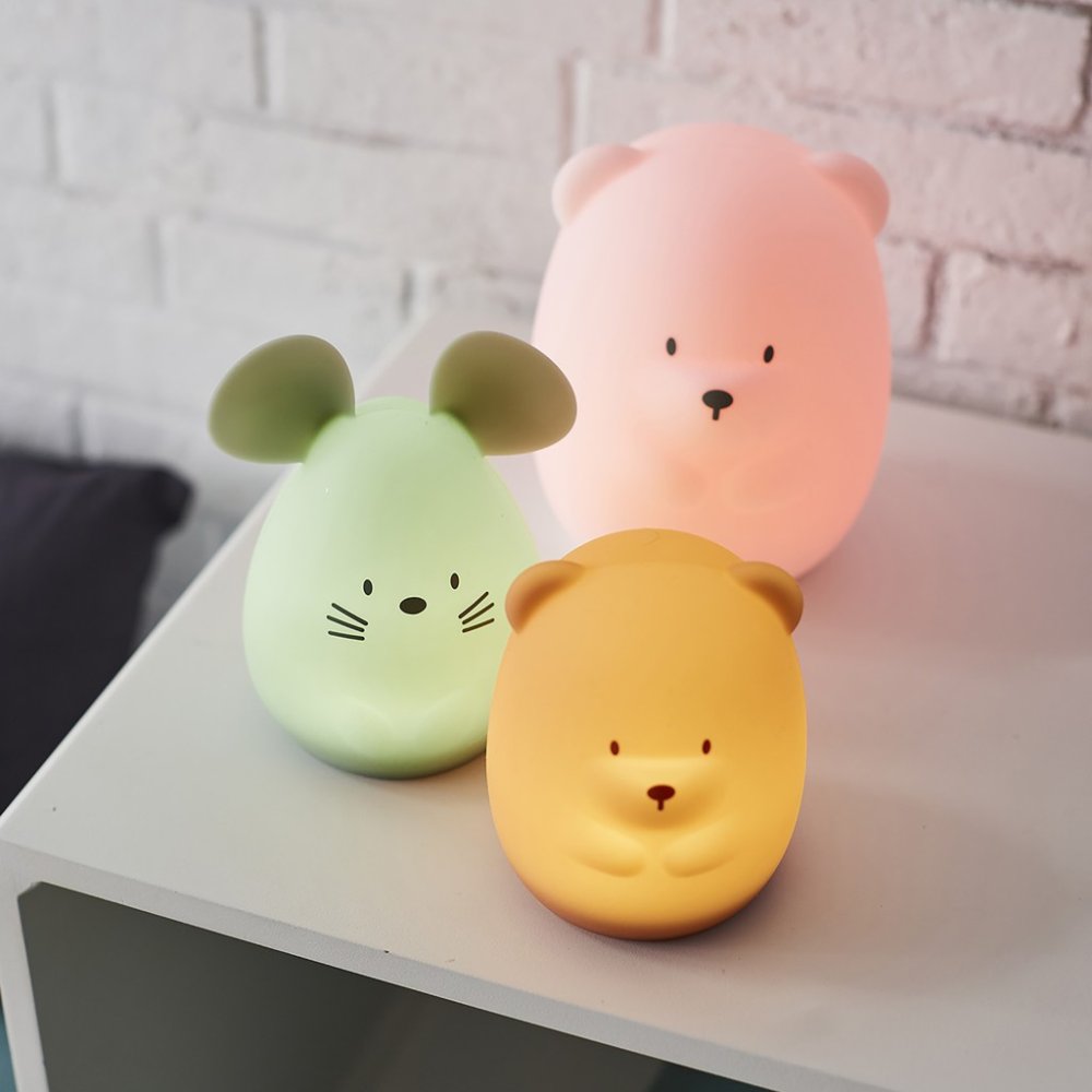 NATTOU Luce notturna orsetto in silicone grande 16 cm - immagine 6