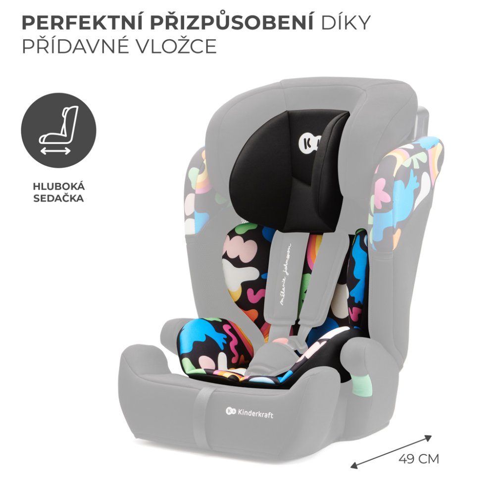 KINDERKRAFT Seggiolino auto Comfort up i-Size Happy shapes (76-150 cm) - immagine 6