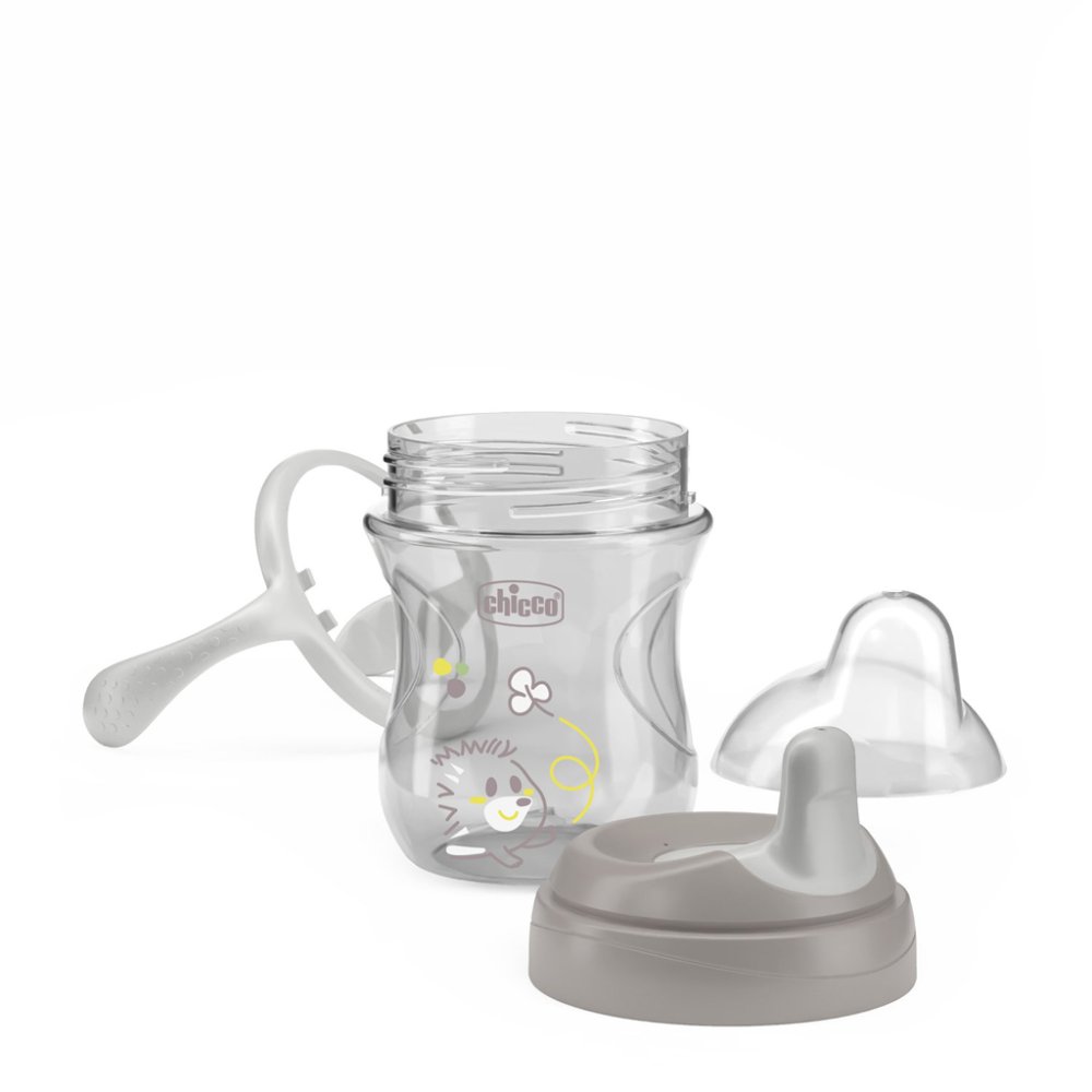 CHICCO Training Tasse mit Griffen grau, 6m+ – Bild 5